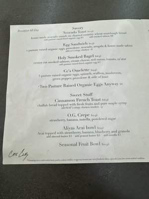 Menu photo 4 Cafe Club Hollywood, FL