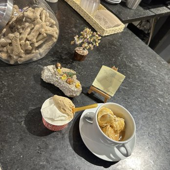 Cannella Gelato - Affogato and Vietnamese coffee and lavender goat cheese - Gelato Near Me - Birmingham, Alabama Cannella Gelato - Affogato and Vietnamese coffee and lavender goat cheese - Gelato Near Me - Birmingham, Alabama