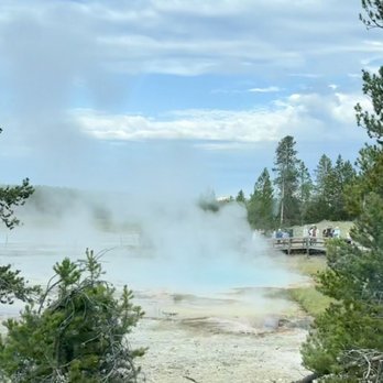 Fountain Paint Pot - Silex Spring, seen from Grand Loop Road - Landmarks & Historical Buildings Near Me - Yellowstone National Park, Wyoming