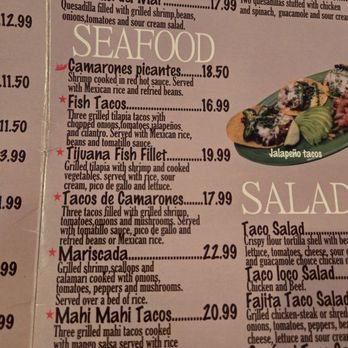 La Herradura - Menu 7.25 - Mexican Near Me - Virginia Beach, Virginia