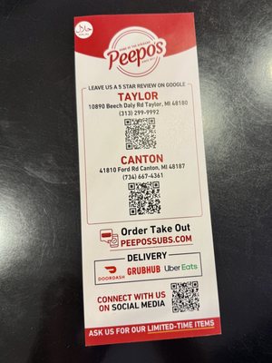 Menu photo 3 Peepo's Subs & Shawarma - Canton Canton, MI
