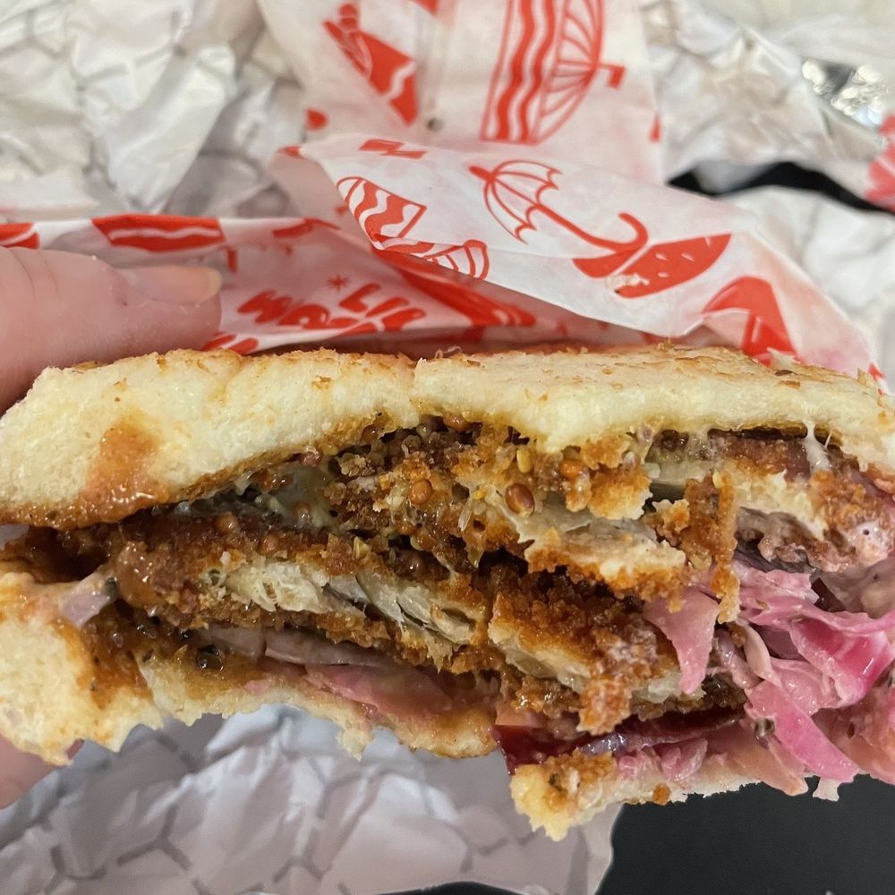 Lil Woody's - Seabird Rockfish Katsu Sando. All breading. - Burgers Near Me - Seattle, Washington Lil Woody's - Seabird Rockfish Katsu Sando. All breading. - Burgers Near Me - Seattle, Washington