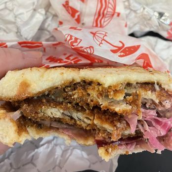 Lil Woody's - Seabird Rockfish Katsu Sando. All breading. - Burgers Near Me - Seattle, Washington Lil Woody's - Seabird Rockfish Katsu Sando. All breading. - Burgers Near Me - Seattle, Washington