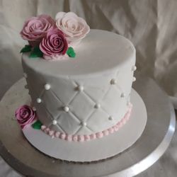 House of Crazy Cakes - Simple and elegant rose flower cake