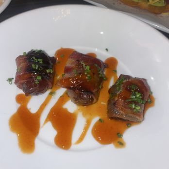 Nunos Bistro & Bar - Bacon wrap dates - Modern European Near Me - Upland, California Nunos Bistro & Bar - Bacon wrap dates - Modern European Near Me - Upland, California