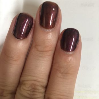 Silver Nails - Middle finger is more brown thank ring and pointer - Nail Salons Near Me - Odenton, Maryland