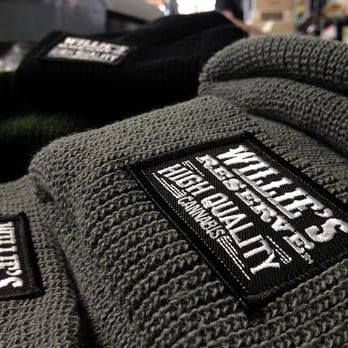 Workhorse Ind. - Custom patches and sewing for Willies Reserve Beanies. - Screen Printing Near Me - Seattle, Washington Workhorse Ind. - Custom patches and sewing for Willies Reserve Beanies. - Screen Printing Near Me - Seattle, Washington
