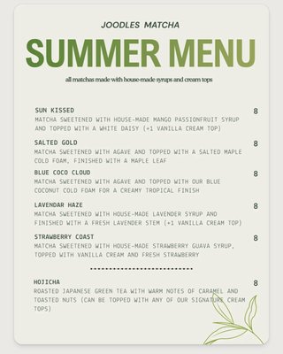 Menu photo 1 Joodles Matcha Indianapolis, IN
