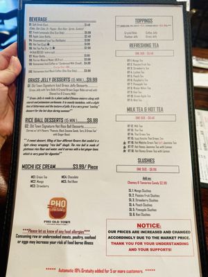 Menu photo 4 Pho Old Town Katy, TX