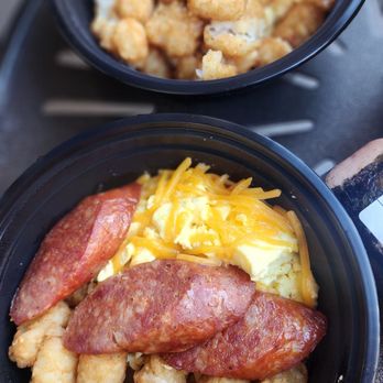 Happy's Snack Bar - Breakfast bowls...portuguese sausage & spam - Do-It-Yourself Food Near Me - Honolulu, Hawaii