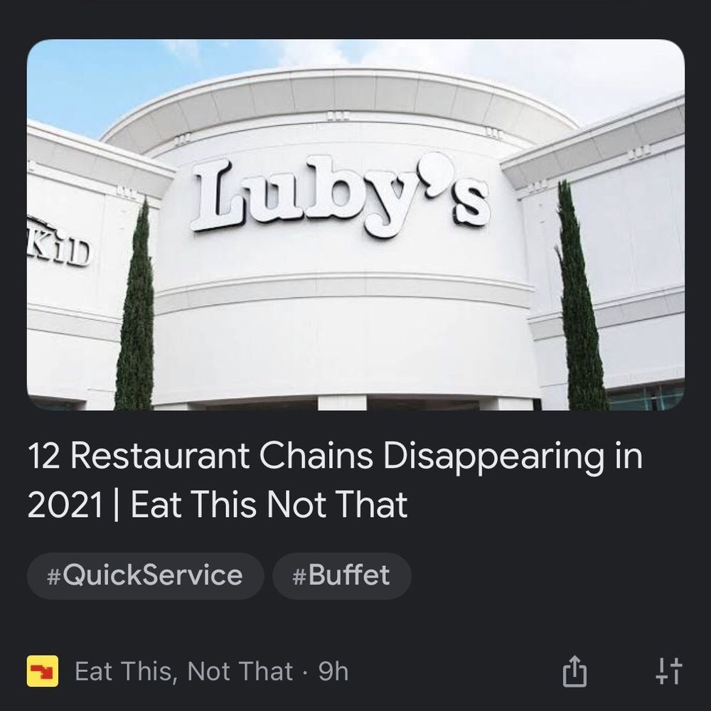 Luby's - I'm so sad about this! 5.11.21 - Cafeteria Near Me - Houston, Texas Luby's - I'm so sad about this! 5.11.21 - Cafeteria Near Me - Houston, Texas
