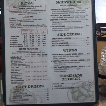 Raffallo's Pizza - menu. - Pizza Near Me - Los Angeles, California Raffallo's Pizza - menu. - Pizza Near Me - Los Angeles, California