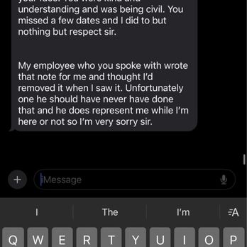 Dynamic Weapon Solutions - Text apology received. - Guns & Ammo Near Me - Huntington Beach, California Dynamic Weapon Solutions - Text apology received. - Guns & Ammo Near Me - Huntington Beach, California