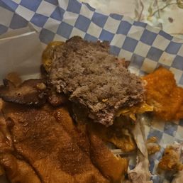 Unseasoned patty Unseasoned patty