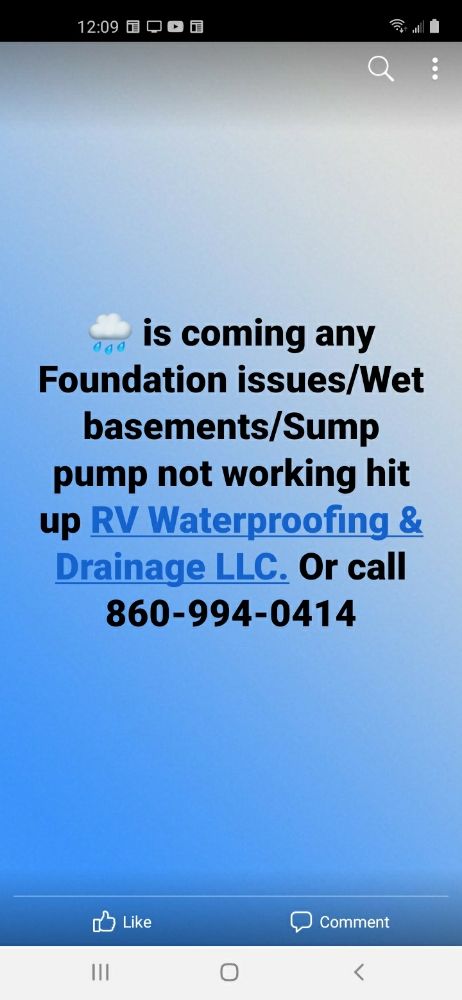 Slide of RV Waterproofing and Drainage