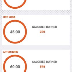 HOTWORX - Lee's Summit - What your burn looks like on the app after you have recorded after each session and 1 hour after you have completed your workout(s)