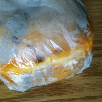 Bruegger's Bagels - chorizo breakfast bagel I was going to eat it in the car but it looked messy - Breakfast & Brunch Near Me - Webster, New York
