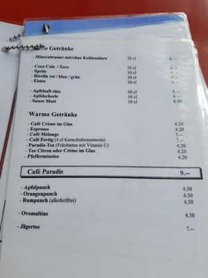 Menu photo 2 Restaurant Paradis-Hütte Pontresina, GR