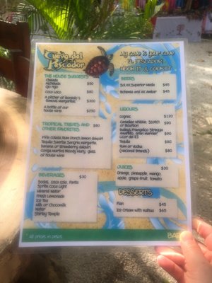 Menu photo 2 La Cueva del Pescador Akumal, ROO Menu photo 2 La Cueva del Pescador Akumal, ROO