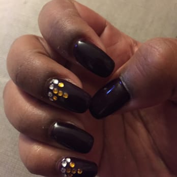 A Nail Today - Acrylic manicure with gel and rhinestones! - Nail Salons Near Me - Oakland, California A Nail Today - Acrylic manicure with gel and rhinestones! - Nail Salons Near Me - Oakland, California