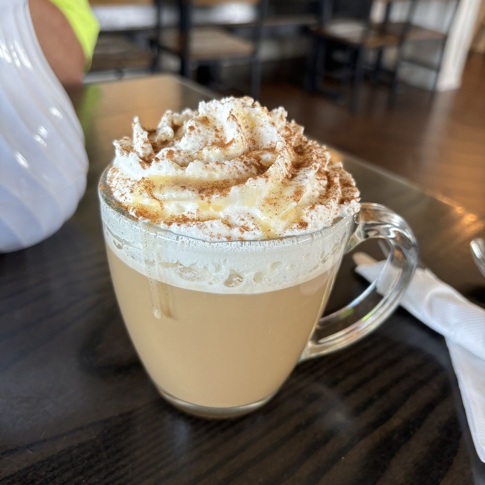 Le Peep - Aksarben Pointe - My bee drink-hot! Beautiful swirl of fresh whipped cream sprinkled with cinnamon and a swirl of caramel! - Breakfast & Brunch Near Me - Omaha, Nebraska Le Peep - Aksarben Pointe - My bee drink-hot! Beautiful swirl of fresh whipped cream sprinkled with cinnamon and a swirl of caramel! - Breakfast & Brunch Near Me - Omaha, Nebraska