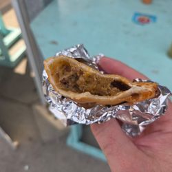 Juan & Maria's Empanada Stop - Scarce flling with no flavor. Dough dry enough to ruin your day. Are these even fried?