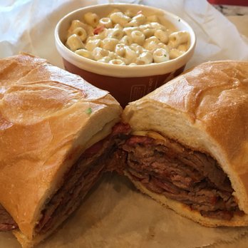 Montgomerys Meats - Tri tip on French with 1/2 lb of mac salad $8.99 + $2.70 - Butcher Near Me - Central Point, Oregon Montgomerys Meats - Tri tip on French with 1/2 lb of mac salad $8.99 + $2.70 - Butcher Near Me - Central Point, Oregon