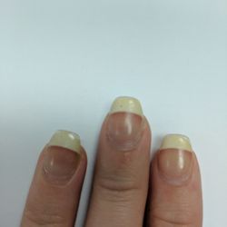 Serene Nail Spa - Yellow nails after 1.5 weeks gross.
