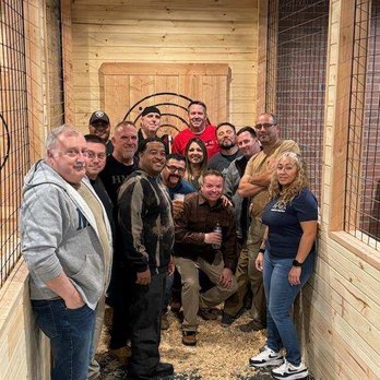 Tap That Axe - a group of people posing for a picture - Axe Throwing Near Me - Ridgecrest, California
