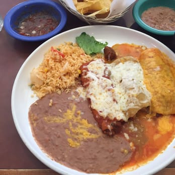 La Costa Restaurant - 3 enchiladas. Chips, salsa, and beans are given to those eating in. - Mexican Near Me - Sandy, Utah La Costa Restaurant - 3 enchiladas. Chips, salsa, and beans are given to those eating in. - Mexican Near Me - Sandy, Utah