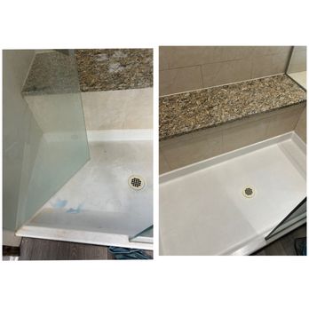 Masters Cleaning & Gm - Before and after shower - Flooring Near Me Masters Cleaning & Gm - Before and after shower - Flooring Near Me