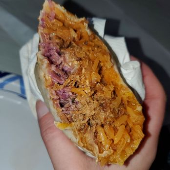 Coco Bar & Grill - Inside Two Hand - BBQ Pork Burrito - Tacos Near Me - Biddeford, Maine