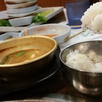 Shik Do Rak - The DaenJangJiGae that came with our 3 person meal (Meal #2-3)was smaller then a bowl of rice. Came with 3 bowls of rice too. - Korean Near Me - Irvine, California