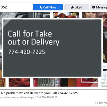 Grill 352 & Kabab - This is Facebook, which they say isn't their page. Another one of their scams, more than likely. - Halal Near Me - Worcester, Massachusetts