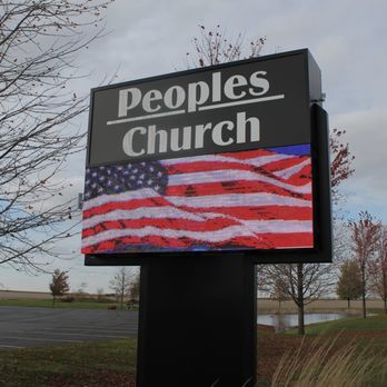 Fastsigns - Digital Road Sign - Peoples Church - Signmaking Near Me - Kankakee, Illinois