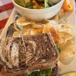 My Little Cupcake - Half Sandwich, Chips and fresh Summer Salad w Strawberries