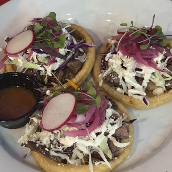 Palapas Brunch & Lounge - Sopes trío steak - Mexican Near Me - Corona, California Palapas Brunch & Lounge - Sopes trío steak - Mexican Near Me - Corona, California