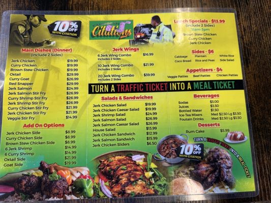 Menu photo 1 Caribbean Citations Washington, DC, DC