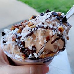 Lyons Frozen Custard - Small German Chocolate sundae