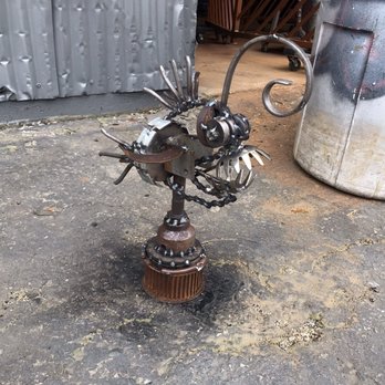 Rossi Sculptural Designs - April, my wife's, finished angler fish! - Metal Fabricators Near Me - Sacramento, California Rossi Sculptural Designs - April, my wife's, finished angler fish! - Metal Fabricators Near Me - Sacramento, California