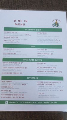 Menu photo 1 Idle in Cafe Nana Glen, NSW Menu photo 1 Idle in Cafe Nana Glen, NSW