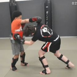 Beltrante Fighting Systems - Youth Muay Thai class practicing body shots!!