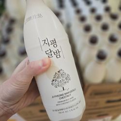 H Mart - Chestnut Makgeolli!! (Korean traditional rice wine) Verdict- Get this. It's the best ever. Not artificial or sweet like other ones.