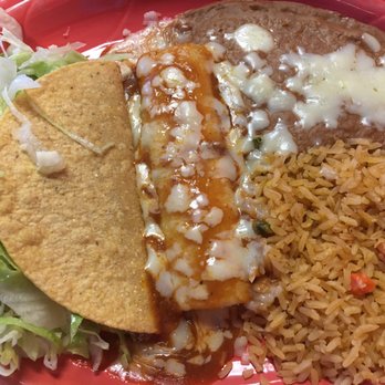 El Dos Mexican Restaurant - cheese enchilada, taco, rice and beans- yum! - Mexican Near Me - Hays, Kansas El Dos Mexican Restaurant - cheese enchilada, taco, rice and beans- yum! - Mexican Near Me - Hays, Kansas