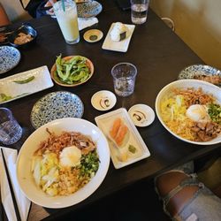 Izakaya Kichinto - Abu-Ramen, Salmon Nigiri, Edamame