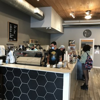 Lamppost Coffee - customers in a coffee shop - Coffee & Tea Near Me - Georgetown, Texas