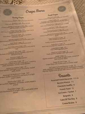 Menu photo 2 La Crepe Bistro Homer Glen, IL