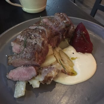 Mita's Restaurant and Bar - Garlic marinated lamb with lab sausage stuffed pepper, potatoes - Spanish Near Me - Cincinnati, Ohio