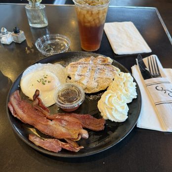 Cafe Ficelle - Waffle combo breakfast and black ice tea. - Sandwiches Near Me - Camarillo, California Cafe Ficelle - Waffle combo breakfast and black ice tea. - Sandwiches Near Me - Camarillo, California