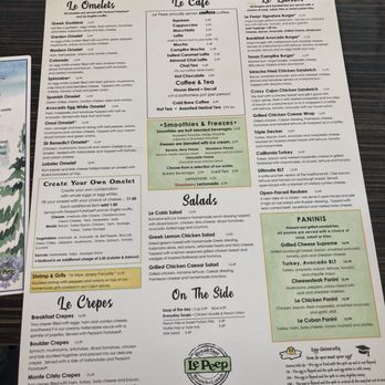 Le Peep - Menu - Breakfast & Brunch Near Me - Edison, New Jersey